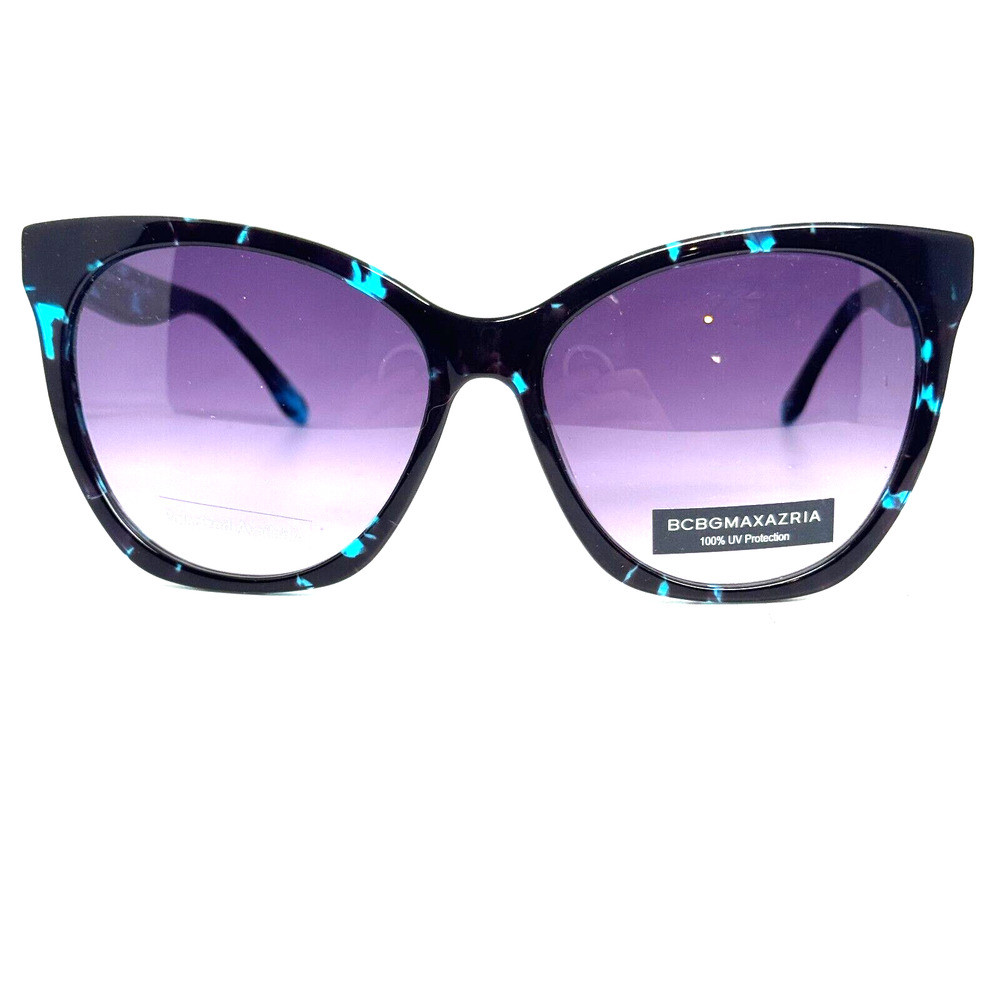 BCBGMAXAZRIA Sunglasses FLAWLESS BLACK MULTI Purple Lenses H16617